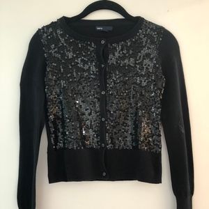 Sequined Gap Cardigan